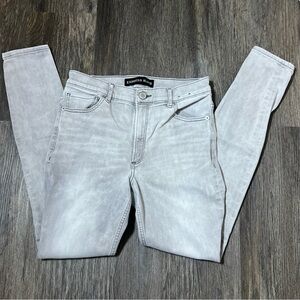 Express Light Gray Skinny Jeans for Women